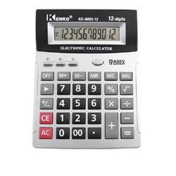 Настольный говорящий 12-разрядный калькулятор KENKO KK-8003-12, Акция!