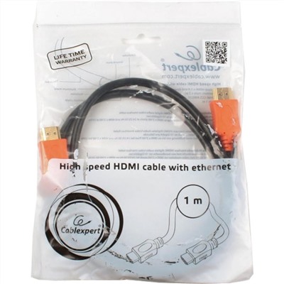 Кабель интерфейсный HDMI-HDMI Cablexpert CC-HDMI4L-1M