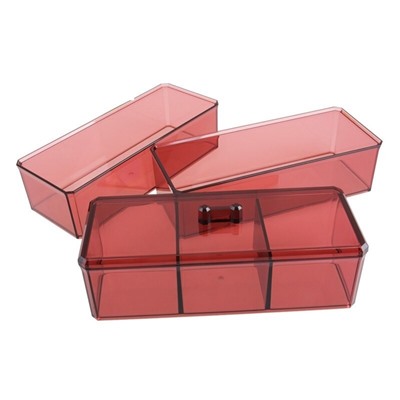 Акриловый органайзер для косметики Multi-Functional Storage Box QFY-3120, Акция! Бордовый