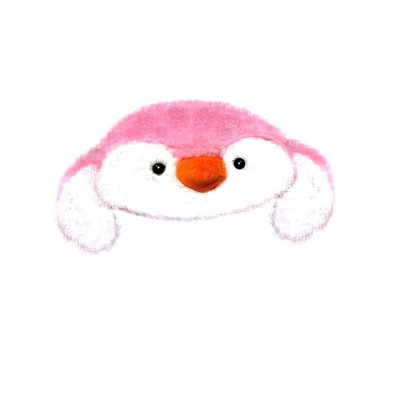 Светодиодная шапка Пингвин с подвижными лапками, Акция! Розовый