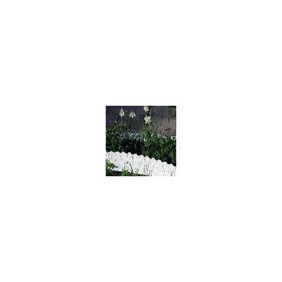 Бордюр для цветников 14х310 см, 13 секций, Акция! Белый