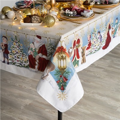 Набор столовый «Christmas time« скатерть 150х220см +/-3см с ГМВО, салф.40х40см-12шт, хл100%