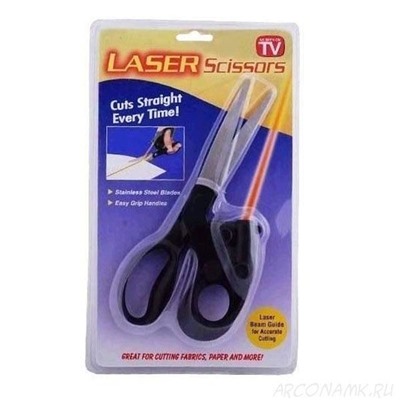 Ножницы с лазерным указателем Laser Scissors, Акция!