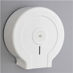 Диспенсер для туалетной бумаги, 26×28×13 см, втулка 6,8 см, пластик, цвет белый