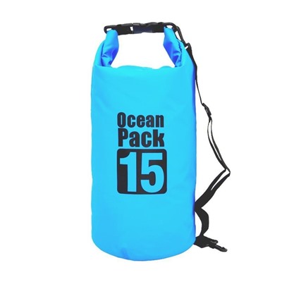 Водонепроницаемая сумка-мешок Ocean Pack, 15 L, Акция! Синий