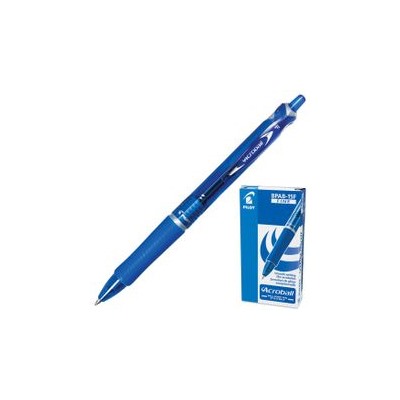 Ручка шариковая автоматическая с грипом PILOT "Acroball", СИНЯЯ, корпус тонированный синий, узел 0,7 мм, линия письма 0,28 мм, BPAB-15F, 141853