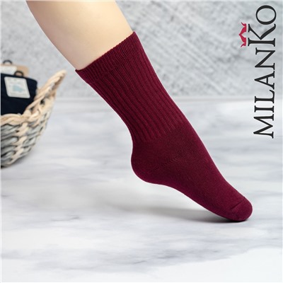 Детские хлопковые носки удлинённые MilanKo IN-089 MIX цветной/4-7 лет