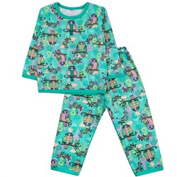 Пижама футер 2х нитка начёс 0121300409 для девочки