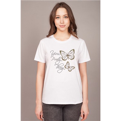 Элиза, Женская футболка с принтом бабочки