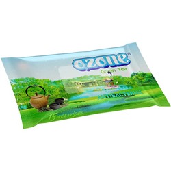 Салфетки влажные Ozone Антибактериальные с ароматом зеленого чая, 15 шт