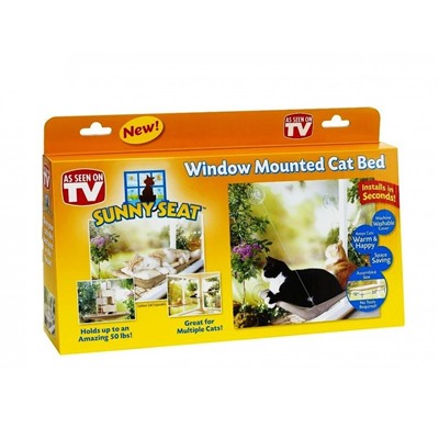 Лежанка подвесная для кошек Sunny Seat Window Mounted Cat Bed, Акция!