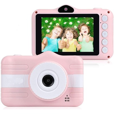 Детский цифровой фотоаппарат Cartoon Digital Camera, Акция! Розовый