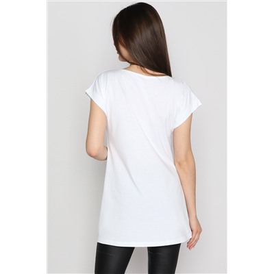 Margo, Женская футболка с принтом и удлиненной спинкой