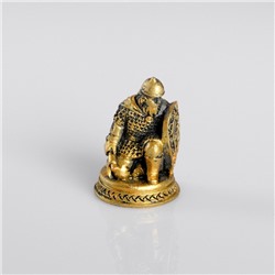 Сувенир полистоун «Воин», золотой