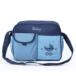 Компактная сумка для мамы Baby, 33х13х26 см, Акция! Синий