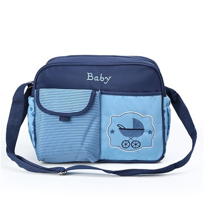 Компактная сумка для мамы Baby, 33х13х26 см, Акция! Синий
