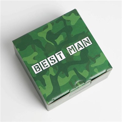 Коробка‒пенал «Best man», 15 × 15 × 7 см