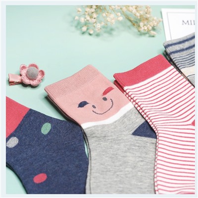 Детские хлопковые носки  (Узор 10) MilanKo D-222 Узор 10 (сердечки)