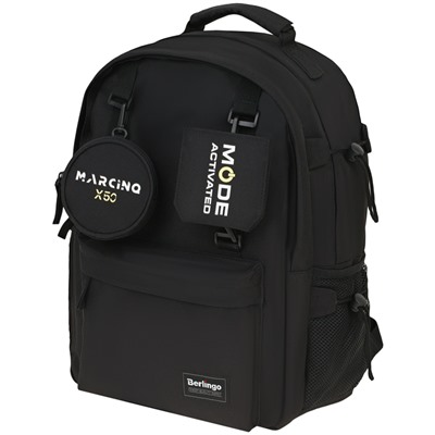 Рюкзак Berlingo многофункциональный "Discovery black" 40,5*28,5*15см, 2 отделения, 7 карманов, уплотненная спинка
