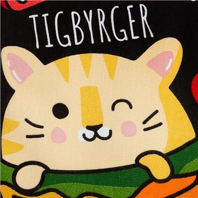 Полотенце Доляна «Новый год: Tigbyrger» 35х60 см,100% хлопок 160 г/м2
