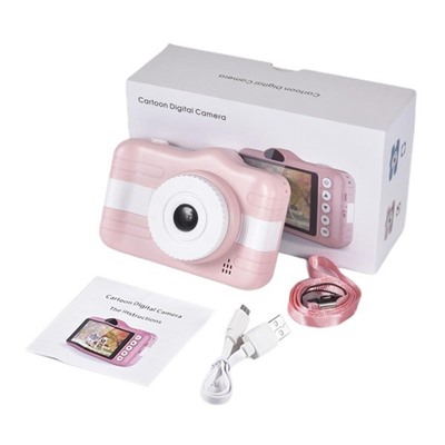 Детский цифровой фотоаппарат Cartoon Digital Camera, Акция! Розовый