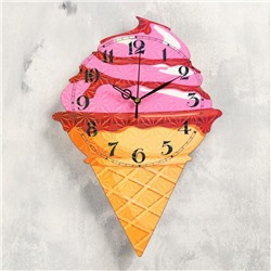 Часы настенные "Мороженое-рожок", дискретный ход, 32 х 23
