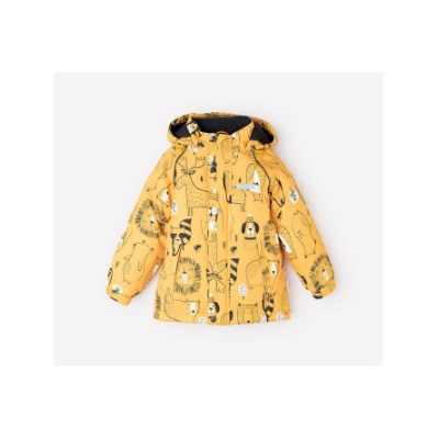 CROCKID, куртка для мальчиков, ВК 36057/н/1 ГР, золотистожелтый мир животны