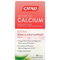 Catalo Naturals, Women's Calcium, Bone & Joint Support, 60 Tablets