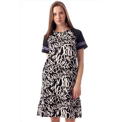 Хоум Стайл, Женское платье с надписями и карманами