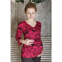 Блуза для беременных и кормящих крест-на-крест Сочная малина