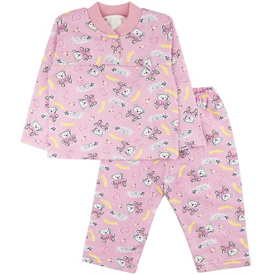 Пижама футер 2х нитка начёс 00293001 для девочки