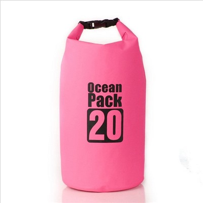 Водонепроницаемая сумка-мешок Ocean Pack, 20 L, Акция! Голубой