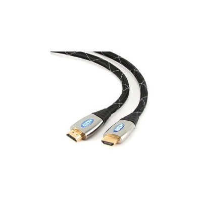 Кабель, HDMI - HDMI, Konoos, версия 1.4, позолоченные контакты, экранирование, армирующая сетка, блистер, 3 метра, черный, KCP-HDMI-3