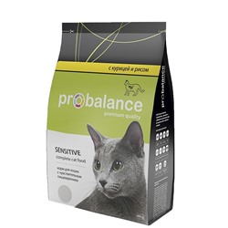 ProBalance | 400 гр | Sensitive Корм сухой для кошек с чувствительным пищеварением / курица /