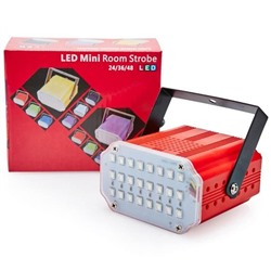Комнатный мини-стробоскоп Mini Room Strobe 24 LED, Акция! Чёрный