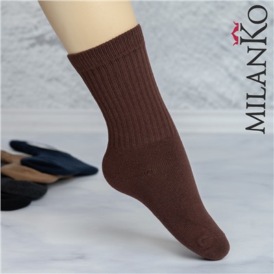 Детские хлопковые носки удлинённые MilanKo IN-089 MIX тёмный/18 мес-3 года