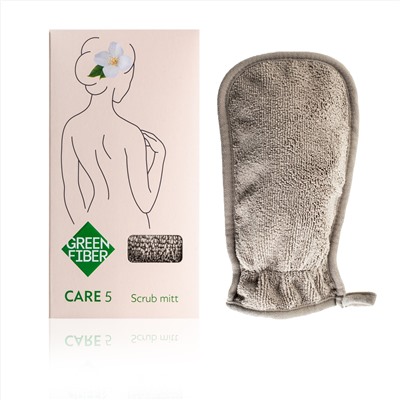 Green Fiber CARE 5, Варежка-скраб для душа