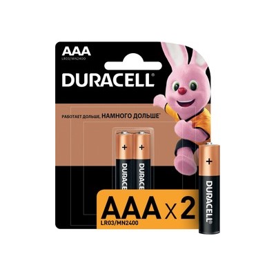 Батарейка Duracell LR03 12шт/16шт/20шт блистер алкалиновая