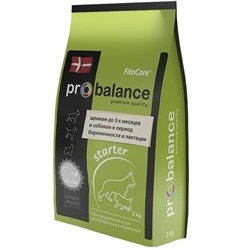 ProBalance | 2 кг | Starter Корм сухой щенков до 2-х мес, беременных и кормящих сук