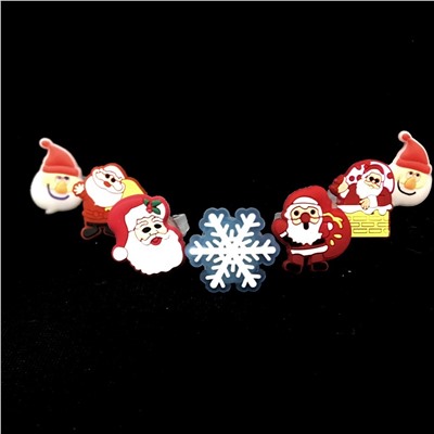 Новогодние светящиеся кольца Flashing Ornaments, Акция! Санта с красным мешком