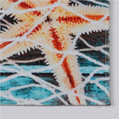 Коврик Доляна «Морские звёзды», 80×120 см