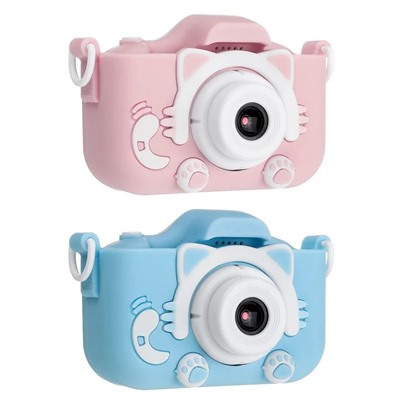 Детский цифровой фотоаппарат Children's Fun Camera Cute Kitty, Акция! Розовый