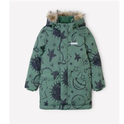 CROCKID, куртка для мальчиков, лесной мох галактика
