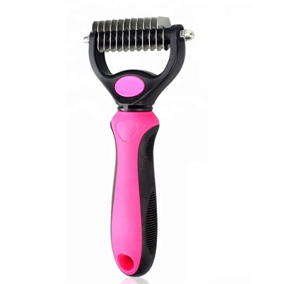 Колтунорез для собак Dematting Comb 11 загнутых зубцов, 17х7 см, Акция!