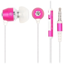 Наушники с микрофоном G-Cube iP-1000P Внутриканальные 1.3 м Розовый (витринный образец)