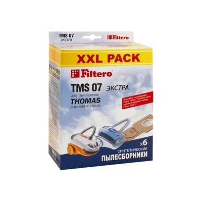 Filtero TMS 07 (6) XXL PACK, ЭКСТРА, пылесборники