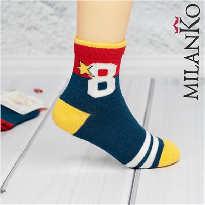 Детские хлопковые носки с рисунком "восьмёрка" MilanKo IN-165 IN-165 (восьмёрка)/3-4 года