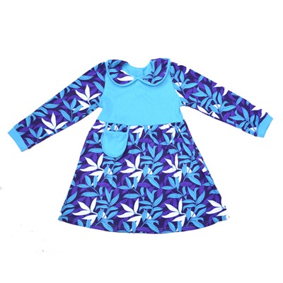 Платье интерлок 072И для девочки